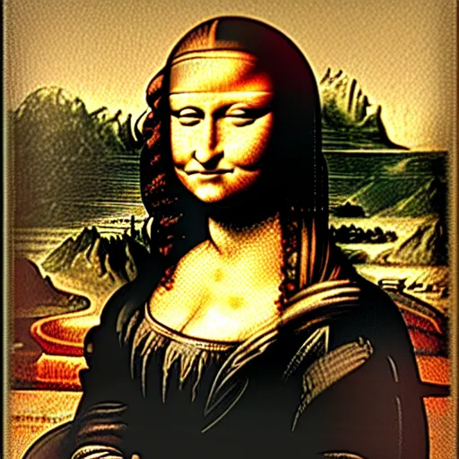 Image similar to a monalisa mosaic, ultra high detail, 8 k.