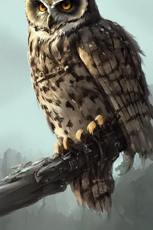 Image similar to owl, water color, D&D, fantasy, highly detailed, digital painting, artstation, concept art, matte, sharp focus, illustration, art by Ivan Gantschev and Greg Rutkowski