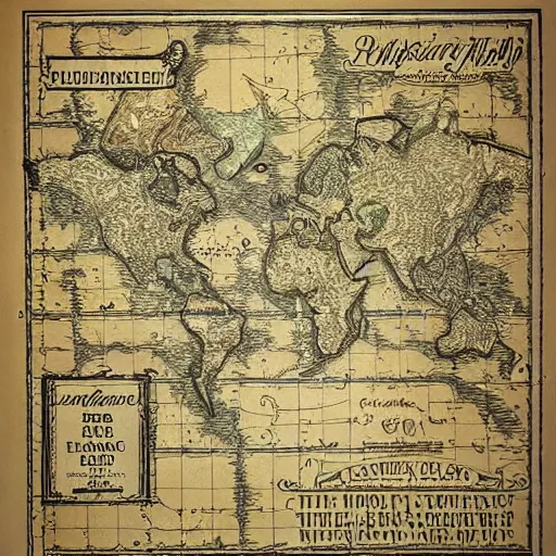 Image similar to cartography map art, highly detailed, vintage typography