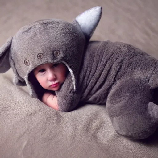 Image similar to cute and cuddly shark cub dressed like a baby