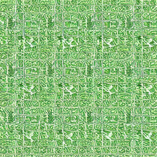 Prompt: abstract textile pattern, art print, high detail, fern, green, beige, white