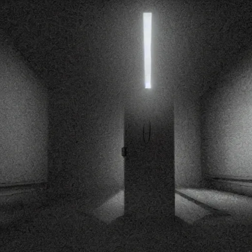 Prompt: SCP-049 in a dark room