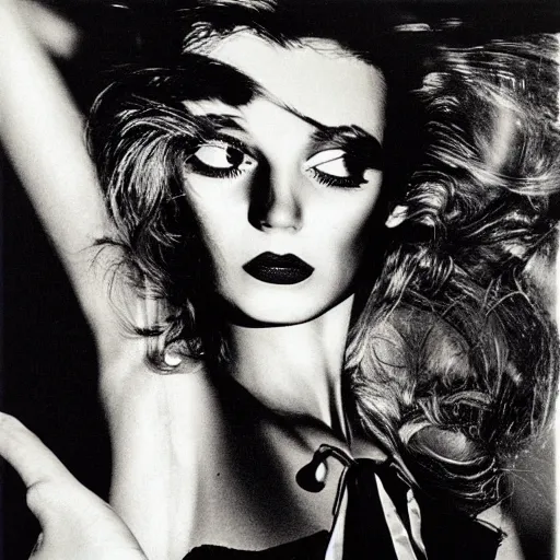 Prompt: hand girl photo by Helmut Newton