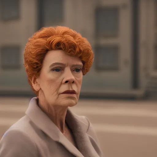 Prompt: portrait photo still of real life peggy hill in blade runner 2 0 4 9, 8 k, 8 5 mm f 1. 8