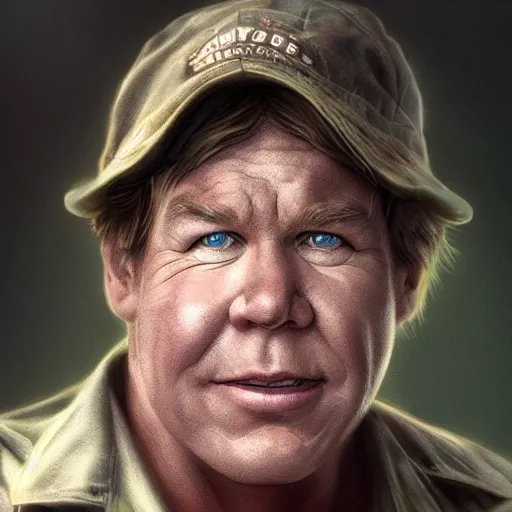 Prompt: steve irwin as a crocodile, award winning creature portrait photography, extremely detailed, artstation, 8 k, sensual lighting, incredible art, wlop, artgerm