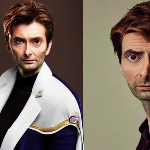 Image similar to david tennant mixed with jodie whittaker