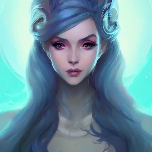 Image similar to a portrait of a beautiful sorceress, art by lois van baarle and loish and ross tran and rossdraws and sam yang and samdoesarts and artgerm, digital art, highly detailed, intricate, sharp focus, Trending on Artstation HQ, deviantart, unreal engine 5, 4K UHD image