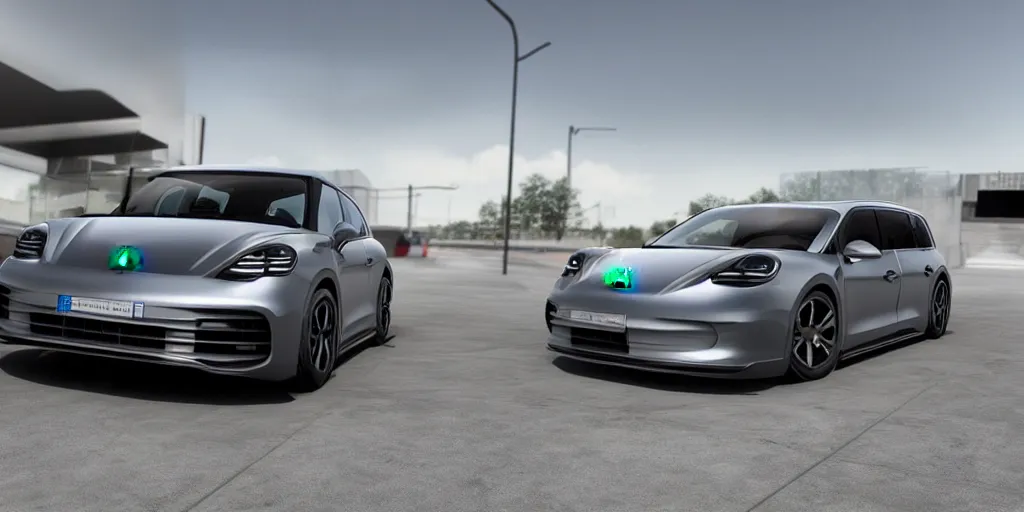 Prompt: “2021 911 Porsche Minivan, ultra realistic, 4K, high detail”