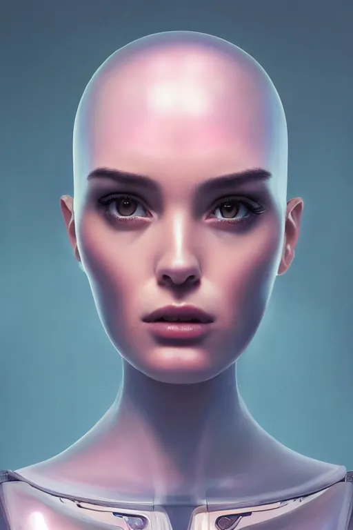 Prompt: a beautiful half body image of a futuristic android with body made of translucent plastic, mechanical internal parts, symmetrical and realistic proportions by Irakli Nadar, tom bagshaw, Charlie Bowater with details by Jason Felix, furio tedeschi, face by ilya kuvshinov, artgerm, cinematic backlit lighting, beauty retouch, elite, photo realistic, octane render, hyper real, ultra detailed, trending on artstation pinterest and deviantart