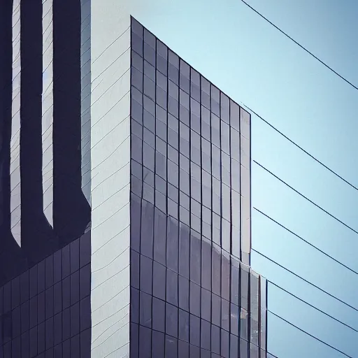 Image similar to geometric building, photorealistic