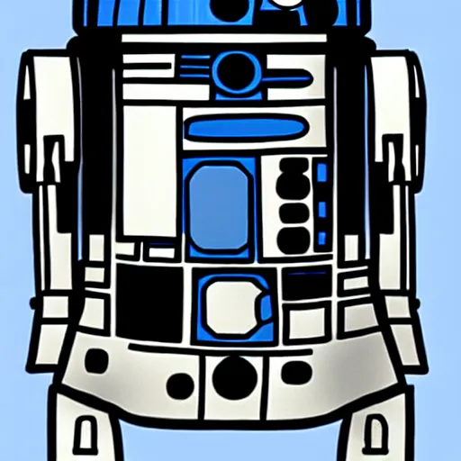 Prompt: r 2 d 2 by darwyn cooke, highly detailed, 4 k