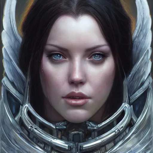 Image similar to angelawhite as a realistic fantasy knight, closeup portrait art by donato giancola and greg rutkowski, digital art, trending on artstation, symmetry!!