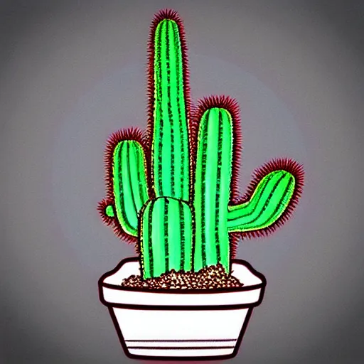 Prompt: “ the president of the united states as a cactus ”