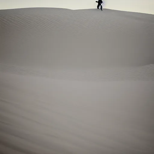 Image similar to Stilgar gazing at Sietch Tabr, from Dune 2021, XF IQ4, f/1.4, ISO 200, 1/160s, 8K, RAW, unedited, symmetrical balance, in-frame