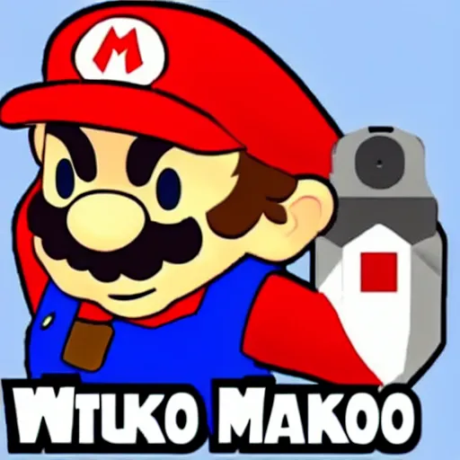 Image similar to Luke skywalker plays video game mario