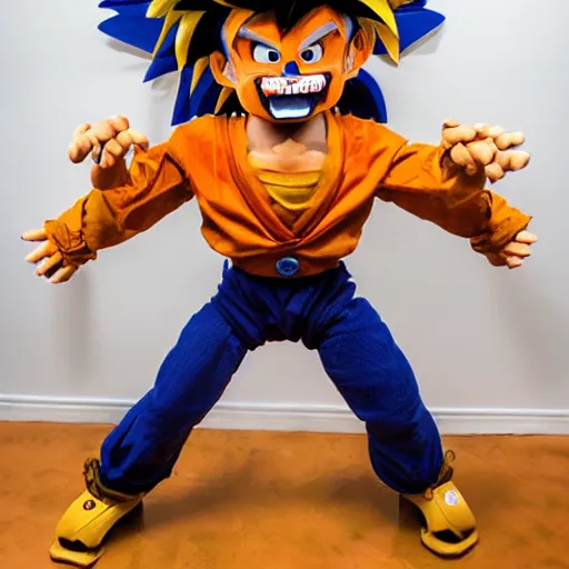 Prompt: animatronic Goku