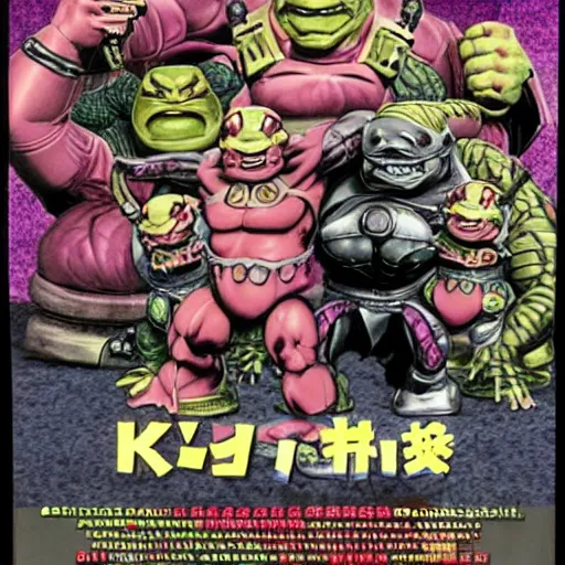 Prompt: krang small soldiers 1 9 9 7 japanese vhs cover art