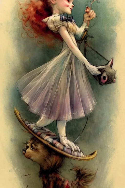 Image similar to (((((1950s fairy tale circus . muted colors.))))) by Jean-Baptiste Monge !!!!!!!!!!!!!!!!!!!!!!!!!!!