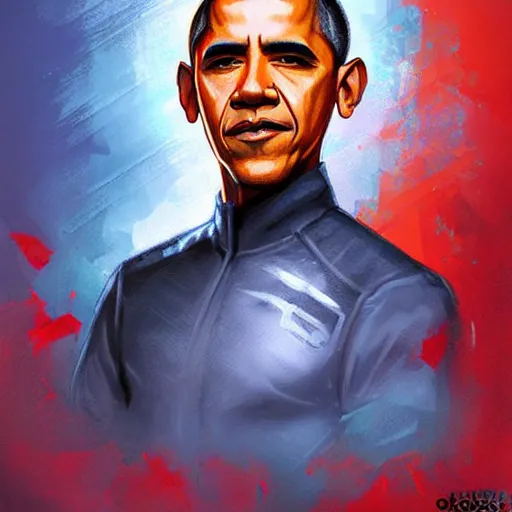 Image similar to obama art by Ross Tran