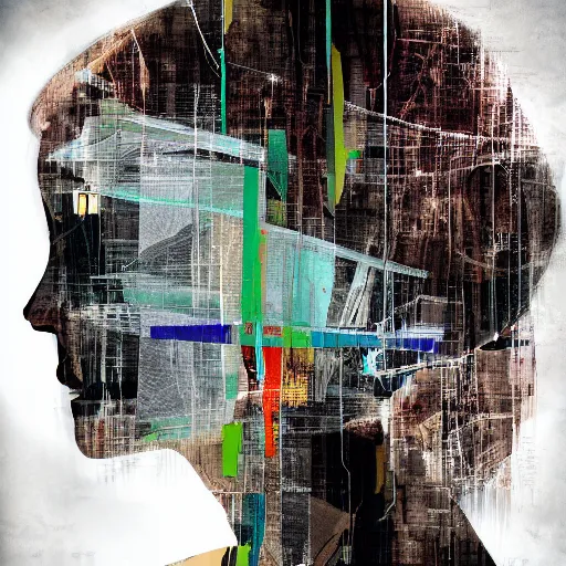 Image similar to overlayed digital media, double exposure, digital collage