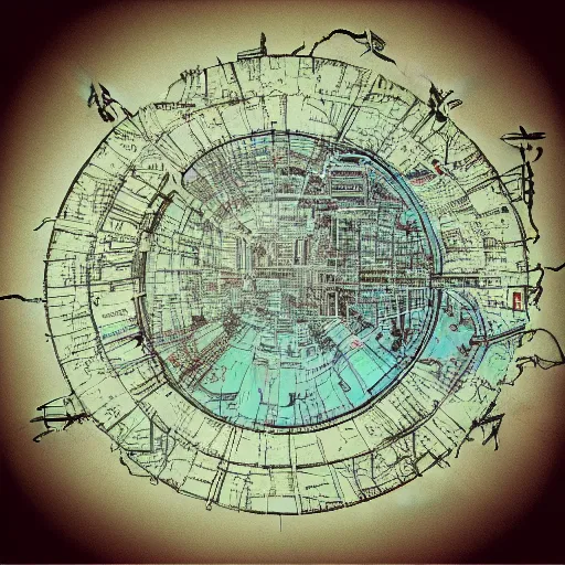 Prompt: “non Euclidean videogame map based off of Powell’s City of Books. In the style of inception. Photo taken with IMAX 55mm”