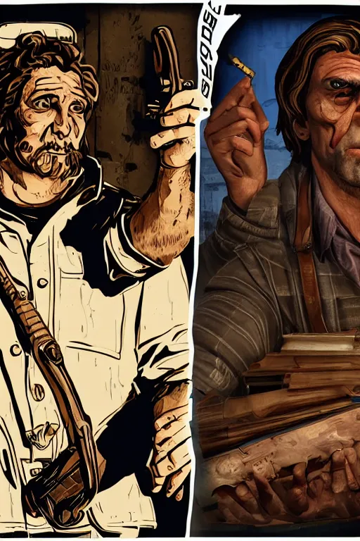 Image similar to saint homo neanderthalis, with book of science, on his right hand, and riffle, on his left hand, without duplicate content, violet polsangi pop art, gta chinatown wars art style, bioshock infinite art style, incrinate, realistic anatomy, hyperrealistic, two colors, white frame, balance content position