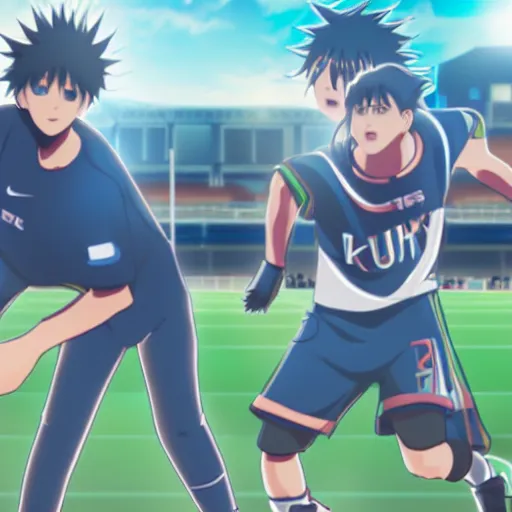 Image similar to Tetsuya Kuroko playing football, 8K