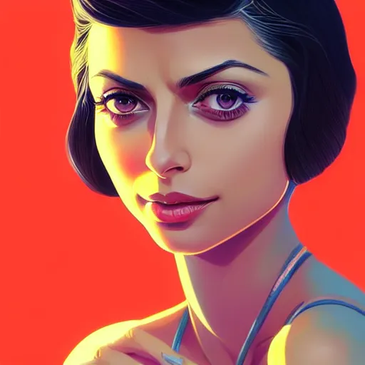 Image similar to Morena Baccarin as a beautiful blonde girl, intricate, highly detailed, digital painting, artstation, official media, anime key visual, concept art, rich vivid colors, ambient lighting, sharp focus, illustration, art by Artgerm, Makoto Shinkai, Ilya Kuvshinov, Lois Van Baarle, and Rossdraws