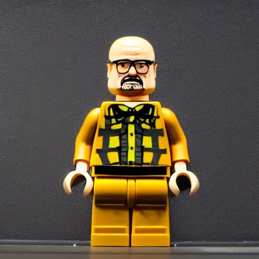 Image similar to lego model of Walter White from breaking bad