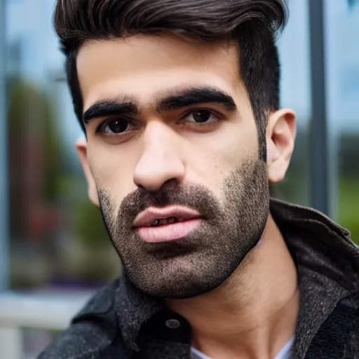 Image similar to hasan piker with an extremely large head