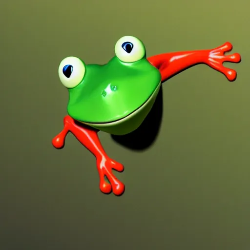 Prompt: cgi pixar frog