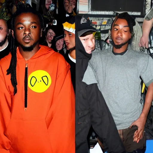 Prompt: Kendrick Lamar wearing a Naruto costume