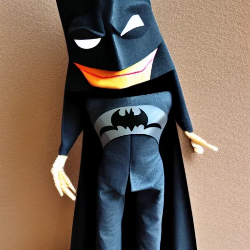 Image similar to A puppet of Batman