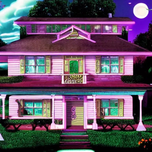 Image similar to Maniac Mansion movie still 8k hdr