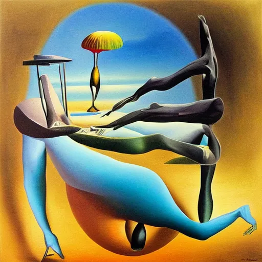 Image similar to An award winning painting called “a lucid dream”, in the style of salvador dali