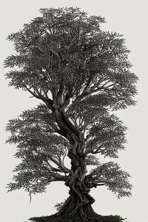 Prompt: a tree, intricate, elegant, highly detailed, smooth, sharp focus, artstation