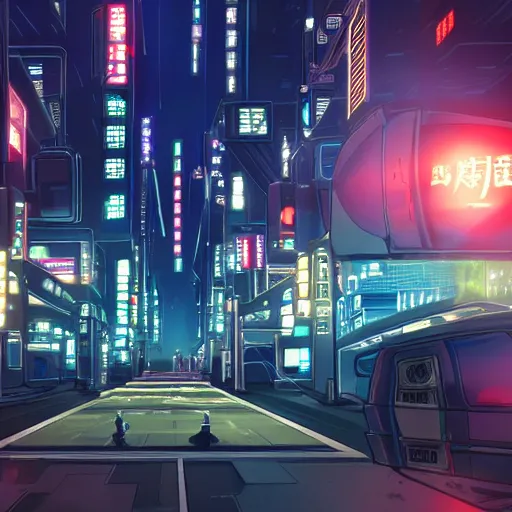 Image similar to futuristic neo tokyo