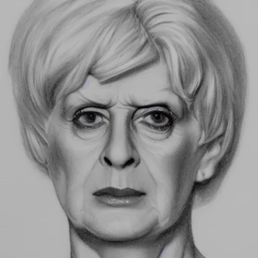 Image similar to pencil illustration of Myra hindley , highly detailed, 8k, cinematic,