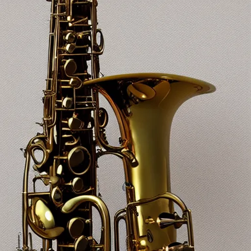 Prompt: instrument made by adophe sax