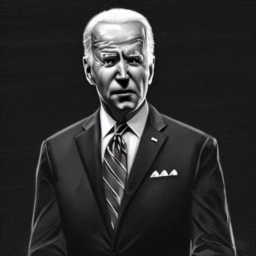 Image similar to joe biden being extremly scary, dramatic lighting, cinematic, establishing shot, extremly high detail, photorealistic, cinematic lighting, artstation, style by James Gurney