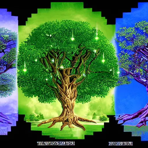 Prompt: The tree of life, top image of all time on /r/ComputerGraphics subreddit