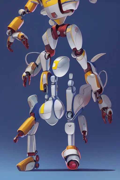 Image similar to metabots medabots medarotto medarot robot minimalist comics, behance hd by jesper ejsing, by rhads, makoto shinkai and lois van baarle, ilya kuvshinov, rossdraws global illumination ray tracing hdr radiating a glowing aura