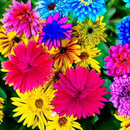 Image similar to colorful flowers