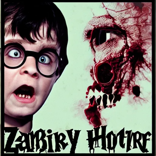 Prompt: zombie harry potter