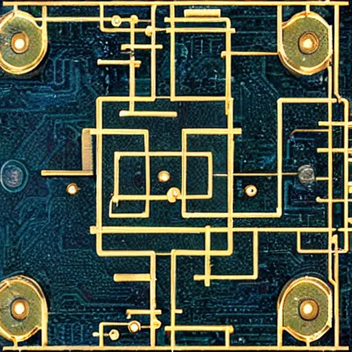 Image similar to microscopic mems integrated circuit sigil mechanism under the microscope