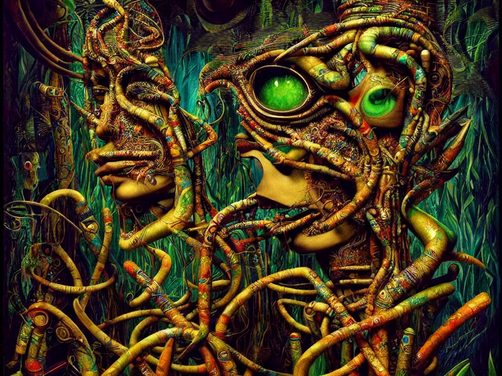 Image similar to highly detailed photo of ayahuasca, trending on deviantart, neo surrealism, sharp focus, octane, masterpiece, art by max ernst