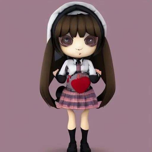 Prompt: cute fumo plush of a girl who is the most obnoxious person in her class, character art, artstation, vray