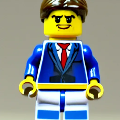 Image similar to Zelenskiy as a LEGO minifigure