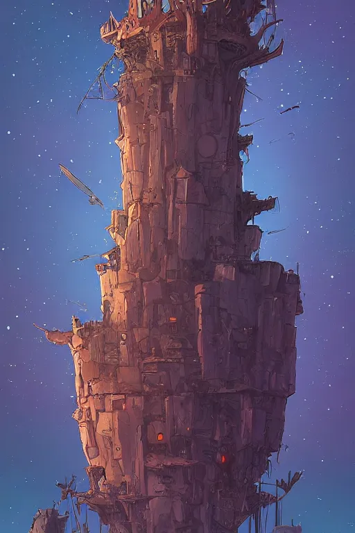Image similar to the tower at the center of the universe. the walker roams the lands of dreams nearby, centered median photoshop filter cutout vector behance artgem hd jesper ejsing!