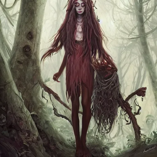 Prompt: portrait of slavic demon leshy, digital art by mandy jurgens and irina french and heraldo ortega and janice sung and julia razumova and charlie bowater and aaron griffin and jana schirmer and guweiz and tara phillips and yasar vurdem and alexis franklin and loish and daniela uhlig and david belliveau and alexis franklin and kiko